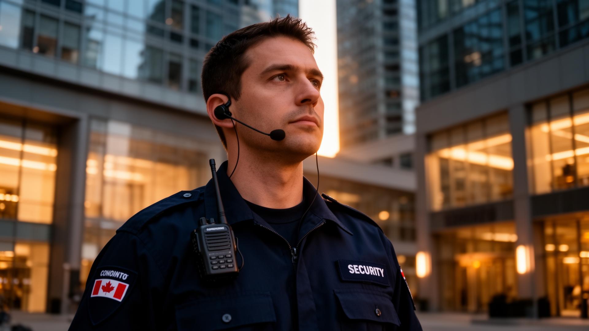 TNT Security guard on duty